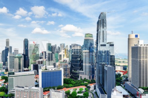 Picture of Scenic view of skyscrapers in downtown Singapore